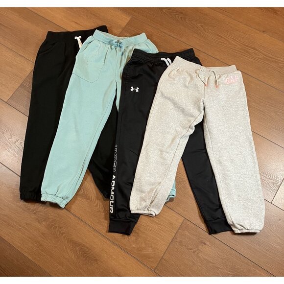 Mixed Brand Sweatpant Bundle 4 Pairs Under Armor Cat & Jack GAP Btween Sz M-L - Picture 9 of 9